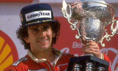 The French driver Alain Prost pictured in 1987 won backtoback driver's 