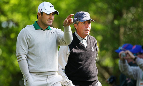 Trevor Immelman and Gary Player