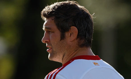 Simon Shaw, the Lions second row