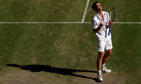 andy murray wimbledon 09. Andy Murray savours the moment