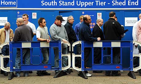 Chelsea have maintained crowds by freezing season-ticket and match-day ticket prices.