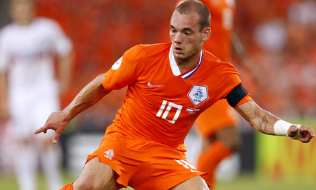 wesley sneijder foto. Wesley Sneijder in action for