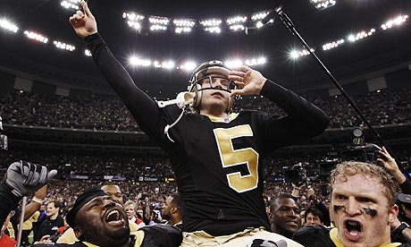 New Orleans Saints kicker Garrett Hartley