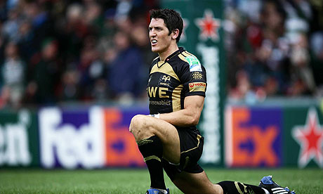 James Hook is current playing in the centre for Ospreys rather than at outside-half