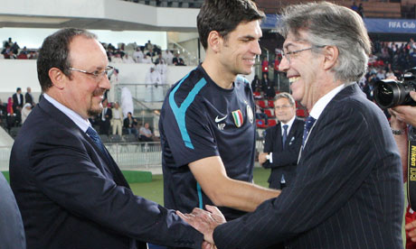 Rafael Benitez Massimo Moratti Internazionale
