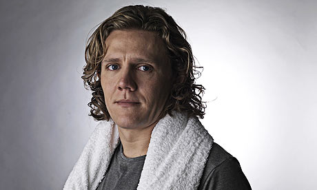 Jimmy Bullard while filming a viral video for Wash & Go, which is celebrating it's 21st anniversary