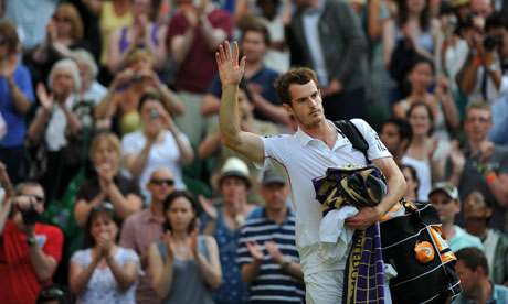 andy murray wimbledon 2010. Andy Murray celebrates beating