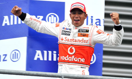 Lewis Hamilton is ecstatic after winning the Belgian grand prix and now 