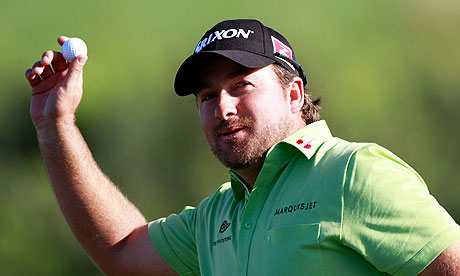 graeme mcdowell pictures. Graeme McDowell throws his