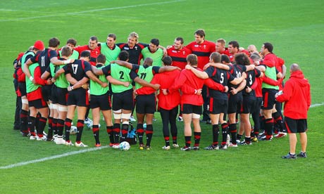 Wales training session