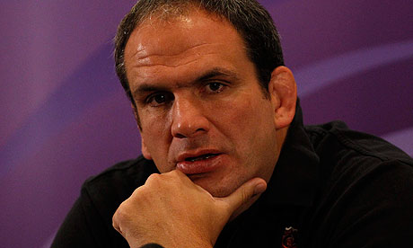 Martin Johnson, the England team manager after defeat to France