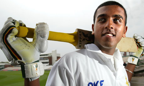 Bilal Shafayat as a promising youngester for Nottinghamshire in 2003