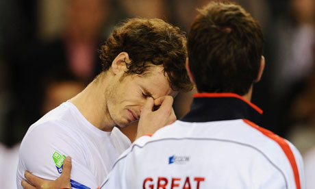 An emotional Andy Murray