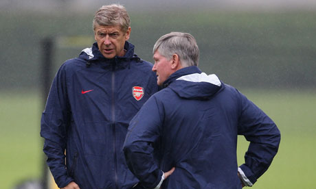 Arsène Wenger and his assistant Pat Rice 