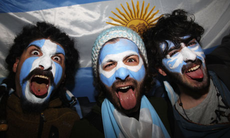 Argentina fans, rugby world cup