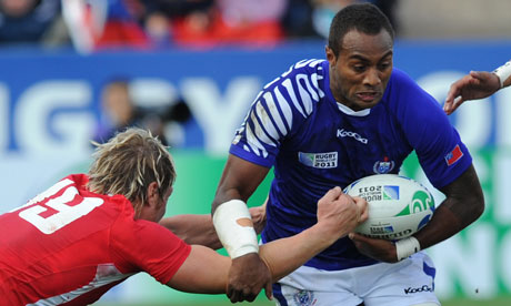 Sailosi Tagicakibau in action for Samoa