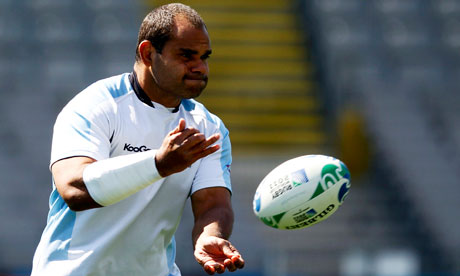 Fiji's Deacon Manu prepares to face Samoa