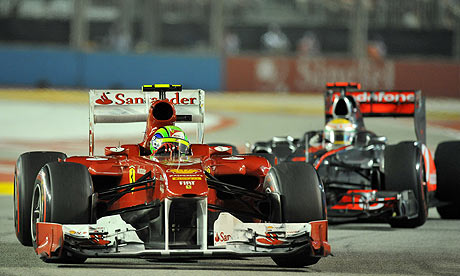 Bernard Harrison Picture Singapore on Ferrari S Felipe Massa And Malauren S Lewis Hamilton  Singapore Gp