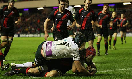 Natani Talei scored Edinburgh's third try to set up hopes of a bonus point