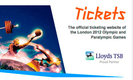 London 2012 tickets website