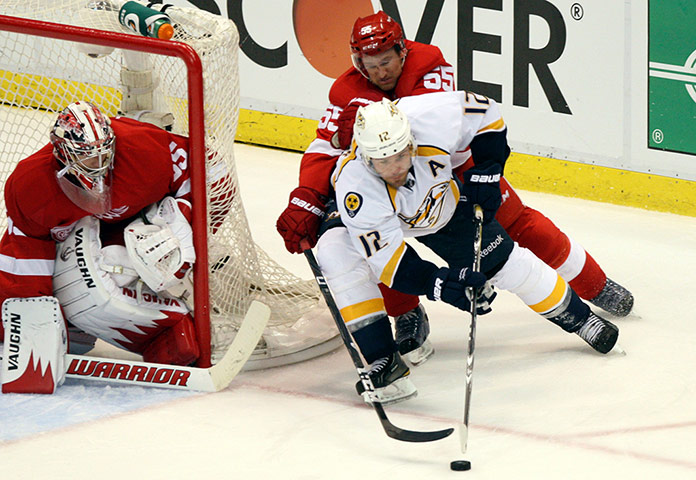 NHL QF: Detroit Red Wings goalie Jimmy Howard