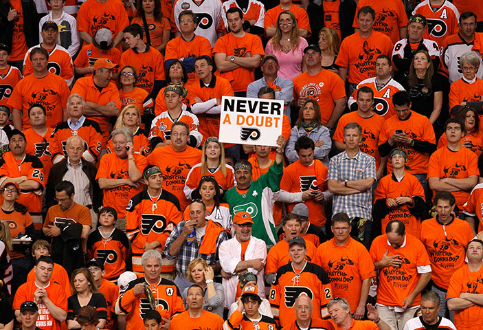 NHL QF: Fans of the Philadelphia Flyers