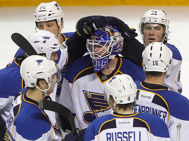 NHL QF: St Louis Blues goalie Brian Elliott