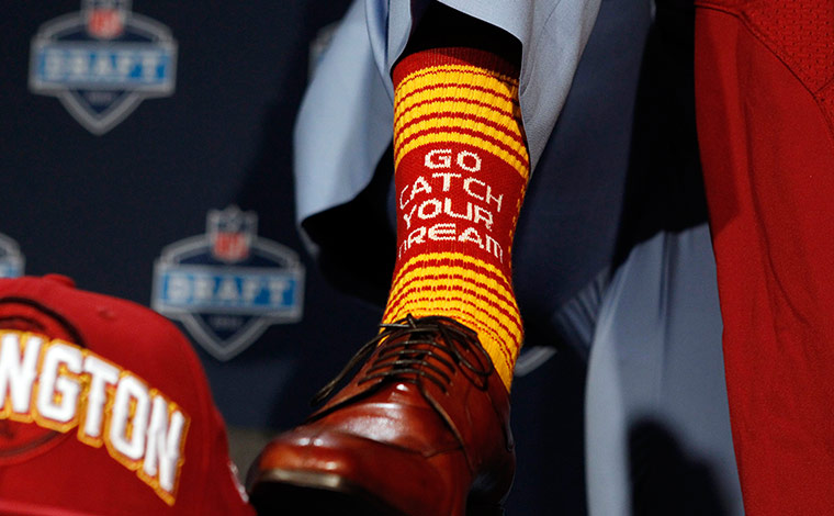 NFL draft: Robert Griffin III socks
