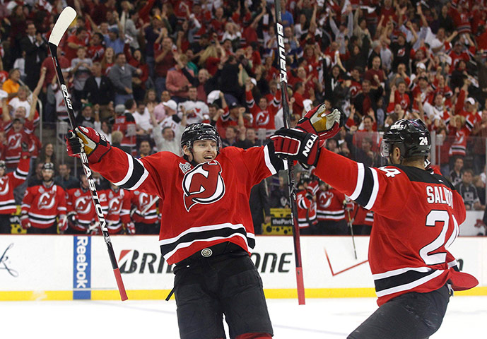 SC:: New Jersey Devils' Salvador celebrates