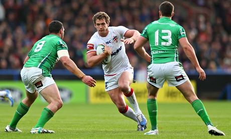 Sean O'Loughlin, centre, will miss England's Four Nations opener against Samoa because of injury