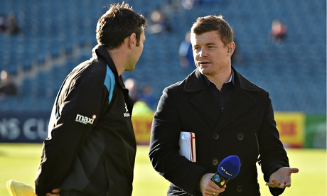 Brian O'Driscoll, right, is now making an impact in front of the camera in a different way