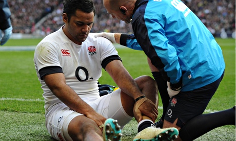England's Billy Vunipola injured an ankle in the Six Nations match against Ireland at Twickenham