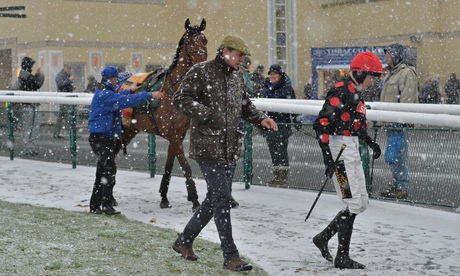 Towcester racing snow