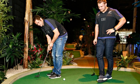 Richie McCaw and Sam Cane play mini golf but hope New Zealand are not below par against Georgia