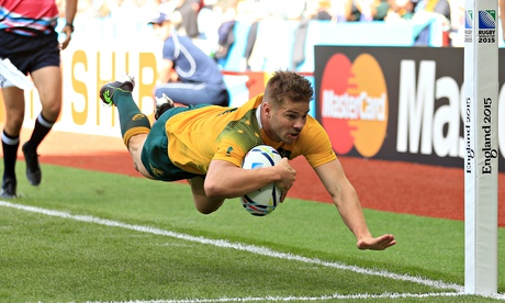 Australia's Drew Mitchell is third on the list of all-time World Cup try-scorers