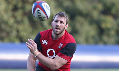 England's Chris Robshaw takes part in a training session for the Six Nations match against Italy