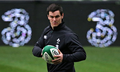 Ireland's Johnny Sexton during the captain's run before the Six Nations match against France