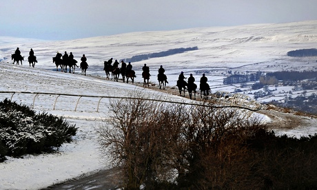 Middleham frost  horse racing
