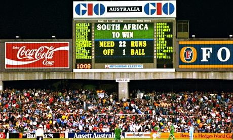 The scoreboard tells the story as England win a controversial rain affected game on run rate in the 
