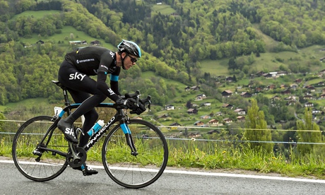 Sky's Chris Froome competing in the 2014 Tour de Romandie, during which he was officially cleared to