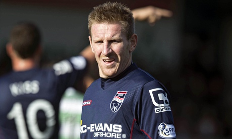 Michael Gardyne scored for Ross County against Kilmarnock in the Scottish Premiership
