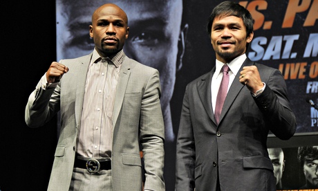 Floyd Mayweather v Manny Pacquiao boxing press conference, Los Angeles, America - 11 Mar 2015