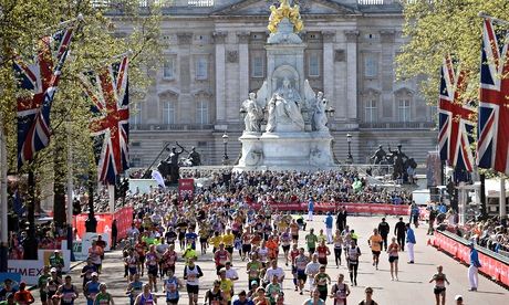 What everyone taking part in the London Marathon wants to be part of – the finish at the Mall