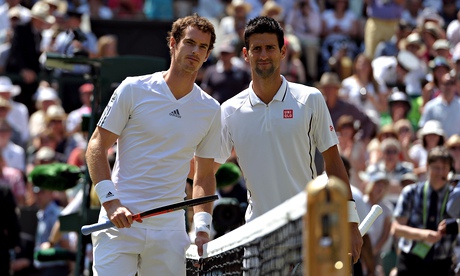 Andy Murray and Novak Djokovic 