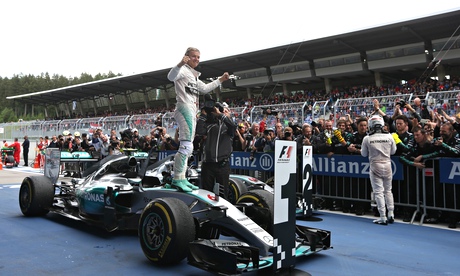 Nico Rosberg Zips Past Lewis Hamilton To Capture Austrian Grand Prix