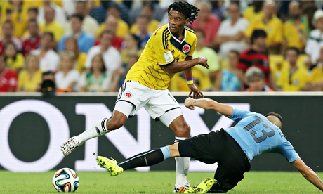 Juan Cuadrado in action for Colombia