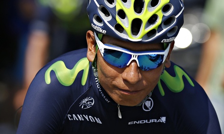 The Movistar rider Nairo Quintana prepares to leave for training on the eve of the Tour de France