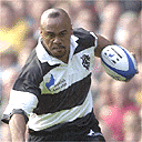 Jonah Lomu playing for the Barbarians