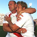 Lawrence Dallaglio and Jonny Wilkinson