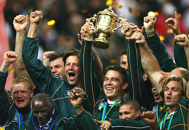 South Africa celebrate